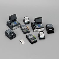 Dollhouse Miniature Mini Supermarket Cash Register POS Machine Doll House Scene Decor Ornaments Photography Props