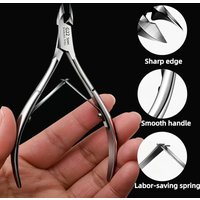 Professional Cuticle Trimmer Set, Super Sharp Dead Skin Scissors For Women And Men's Nail And Toenail Labor Saving ManicureTool