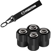 Metal Car Key Chain Ring Keychain Car Tire Wheel Valve Cap Cover for Mazda 3 Bk 6 Gh CX-5 CX30 MX-5 2 5 CX-3 GJ GL CX-8 MS RX-8