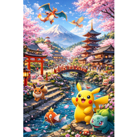 Anime 500/1000/1200/2000PCS Jigsaw Puzzles Pokémon Pikachu Family Activity Games for Gameroom Bedroom Home Decor Gift