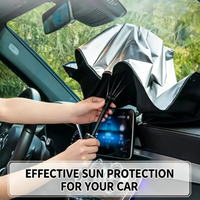 Car Windshield Sun Shade Umbrella Foldable Sunshade Front Window Cover for UV Block Heat Protection Protector Parasol 2026 NEW