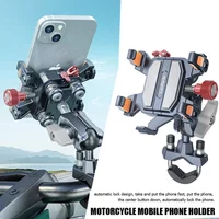Metal Alloy Shockproof Motorcycle Phone Holder Vibration Dampener 360 Rotation Motorbike Bicycle Bike Scooter Phone Stand Mount image 4