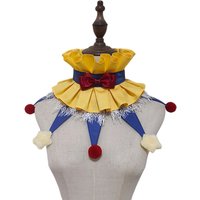 New Original Colorful Clown Collar Halloween Performance Characteristic Collar Fairy Tale Circus Big Hairball Fake Collars