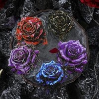 10patterns/pack Rose Iron Chain Sticker Stickers PET Materials DIY Scrapbooking Art Collage Stationery Planner Decor Diary