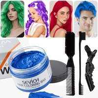 Temporary Hair Color Wax Kit for Men Women Kid Daily Party Cosplay DIY Washable Instant Hair Dye Cream Blue Purple Red Green