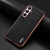 Crocodile Pattern PU Leather Case for Samsung Galaxy A56 A36 A26 A16 A06 A55 A35 A25 Shockproof Plating Frame Soft Cover Shell