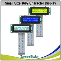 Surenoo 162 16X2 1602 Smaller Character LCD Module Display Screen LCM STN Yellow Green Blue Negative White Yellow LED Backlight