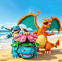 2026 Party Decoration 3 Battle Action Figures Display Set Buidling Block Model Bricks Toys Christmas Birthday Gifts