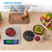 Electronic Scale 30KG /1G High-Precision LCD Digital Scale Kitchen Weighing Platform Scale Rechargeable /Battery Food Scales