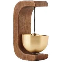 Japanese Wooden Wind Chimes Wireless Doorbell Hanging Decorations Entrance Door Bell Decorative Wind Bell for Home Opening