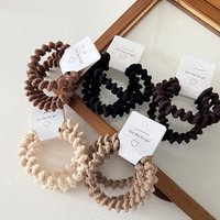 3pcs/set Basic Hair Ties Spiral Wave Elastic Hair Band High Elasticity Rubber Bands Ponytail Holder Women Hair Accessories
