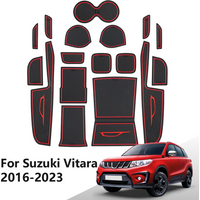 Car Door Groove Mat for Suzuki Vitara 2016 2017 2018 2020 2021 2022 2023 Door Slot Pad For Car Cup Holder Cushion Non-slip