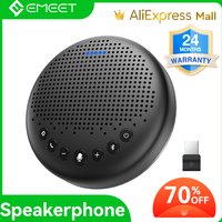 Bluetooth-Freisprecheinrichtung Drahtlose Konferenz-Computerlautsprecher EMEET Luna mit Mikrofon für 8 Personen Skype für Unternehmen