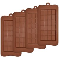 Break-Apart Chocolate Molds Food Grade Non-Stick Silicone Protein and Energy Bar Molds Easily Make Delicious Chocolate Mould