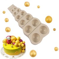 Silicone Cake Model Chocolate Fudge Mold Large Small Multi Size Pearl Ball Shape DIY Baking Kitchen Baking Cake Tool Decoration