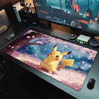 Anime Mouse Pad Cute Pikachu E-sports Players Gamer Rubber Keyboard Pad 90x40cm Pokemon Office Computer Mousepad kawaii Desk Mat