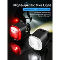 AliExpress NONE 2PCS Bike Light Set USB/2032 Battery LED Headlight Taillight Waterproof Silicone Bicycle Safety Light For MTB Road Bike
