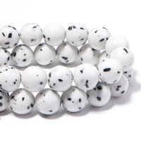 4/6/8/10/12mm White Bodhi Natural Stone Bead Round Loose Spacer Beads for Jewelry Making DIY Bracelet Necklace Accessories