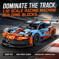 1:10 Classic Super Racing Cars MOC Building Blocks Sets City Sports Car Bricks Vehicle Technical Toys Holiday Gift Adult 1680pcs