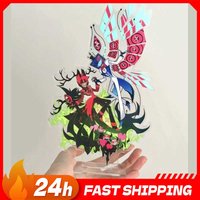 3.93inch Hazbin Anime Peripheral Re-ceration Vox Love Alastor Acg Stand Sweet Duet Dance Vox Figurine Standing Plate Alastor Toy