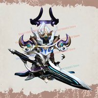 MOC Blocks, King's Assembly Anime Game Character Armor Decorative Accessories, Collectible Ornaments, Toys, Festival Gifts