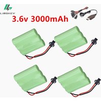 1 to 5pcs 3.6V 3000mah Ni-MH Battery SM-Plug For RC Toys Cars Trucks Tanks AA 3.6v Rechargeable NiMH Battery Pack 2800mah