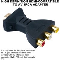 1080P RCA AV To HDMI-compatible Composite Adapter Converter Audio Video Cable HDMI-compatible TO AV With USB Cable For HD TV Box
