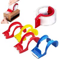 Adhesive Tape Dispenser Tape Cutter Simple Box Sealing Machine Tape Holder Convenient Iron Tooth Plastic Packing Tape Seat 48mm