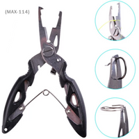 【MAX114M3】Multifunction Winter Fishing Tools Accessories Set - Tackle Pliers Vise Knitting Flies Scissors Braid Fish Tongs