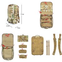 Outdoor New Tactical TSSI Style TACOPS M9 Combat Environment Medical Pack Backpack Outdoor Commuter First Aid Kit