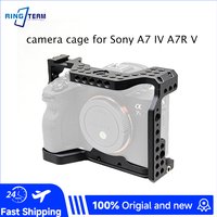 Camera Cage for Sony A7 IV A7R V A7M4 A7R5 A7IV A7RV Full Wraparound Multi-Interface Expansion Direct Battery Swap Filmmaking
