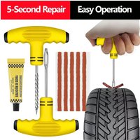 AliExpress NONE Car Tire Repair Tool Kit Vacuum Tyre patches maintenance special tool with Rubber Strips Glue Auto Bike Motorcycle Puncture Plug