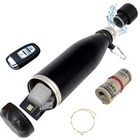 Secret Hidden Safe Diversion Water Bottle Steel Secret Stash Spot Can Hidden Safes Storage Compartment for Cards Keys Cash Money