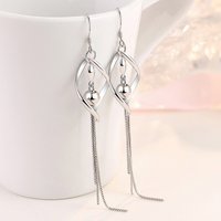 925 Sterling Silver Earrings Jewelry High Quality Retro Simple Pattern Purple White Zircon Earrings Hot Sale