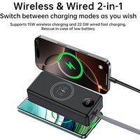 DIY 18650 Power Bank Case Fast Charging Kit QC3.0/0C2.0 AFC/FCP/SCP 22.5W+15W Micro USB & Type-C Support for Mobile Phones