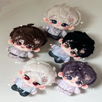 new hot 10cm Love and Deepspace Blossom Rendezvous 10cm Sylus Aster Caleb Rafayel Zayne Cotton Plush Doll Keychain Pendant Gift