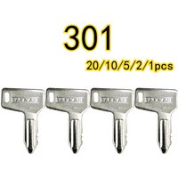 20/10/5/2/1pcs 301 Excavator Ignition Keys for VIO15 VIO15-2 VIO17 for Yanmar Engineering Vehicle Parts