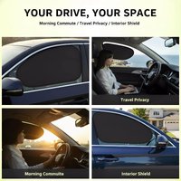 Car Window Sun Shade Universal Fit UV Protection for Rear and Side Windows Child and Pet Safety for Long Drives