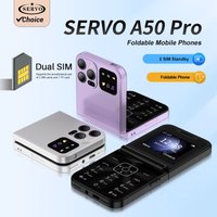SERVO A50 PRO Flip Mobile Phone 2.4" Speed Dial Automatic Call Recording Blacklist 2 SIM Camera 2G Flashlight Button Cellphones