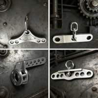 Cable Machine Pulley Adapter Plates SquatLat Pull Down Sleeve Dual Line To Single 360 Swivel Multi Hole 2 in 1 for Flyes