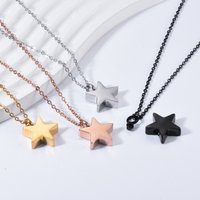 Star Shape Urn Necklace for Ashes Stainless Steel Keepsake Ashes Holder Memorial Classic Jewelry Memory Gifts for Women Men