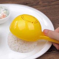 Plastic Shaped Spoon Rice Spoon,Non-stick DIY Rice Scoop Mold,Rice Ball Spoon,Half Round Rice Porridge Spoon,Kitchen Accessories