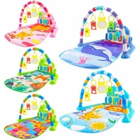 Baby Activity Gym Rack Playground Newborn Musical Pedal Piano Toys Activity Play Mat Infant Tummy Time Mat 0-36 Months Gifts