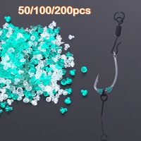 Fishing Hook Stop Beads Bait Boilie Ring Swivel Stopper For Ronnie Hair Rig Rubber Fishing Tackle Carp Fishing Accessories