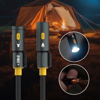 240W Fast Phone Charging Cord with Lighter & LED Lighting for Camping & Light for iPhone 16 Pro Max/Pad/Phones/Tablets/Laptop