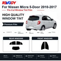 Premium Pre-Cut Window Tint For Nissan Micra 5-Door 2010-2017 Front & Rear Windows UV Heat Rejection Privacy Film