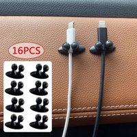 1-30pcs Car Dashboard Phone Charger Cable Manager Hook Headphone Line Organizer Clasp Clamp Holder Auto Interior Accessories