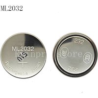 10pcs/lot 3V Coin Cell Button 2032 ML2032 Rechargeable Battery CMOS BIOS RTC Back Up Reserve Battery