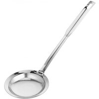 Stainless Steel Fat Skimmer Spoon Extra-Large & Long Handle Fine Mesh Strainer for Cooking, Frying, Oil, Foam & Grease Removal