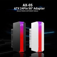 ICE Whale AX-05 ATX Power Supply Cable Connectors Modular 24Pin to 90° ARGB Power Adapter Motherboard DIY Mounting Accessessory